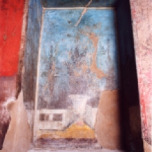 Auditorium Mecenate. affresco  nicchia affrescata 1