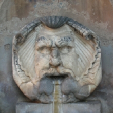 La Fontana del Mascherone, particolare