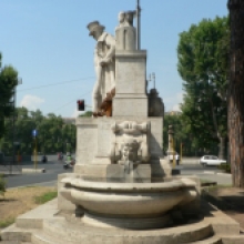 Particolare di una delle fontane