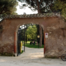 Parco degli Scipioni, entrata